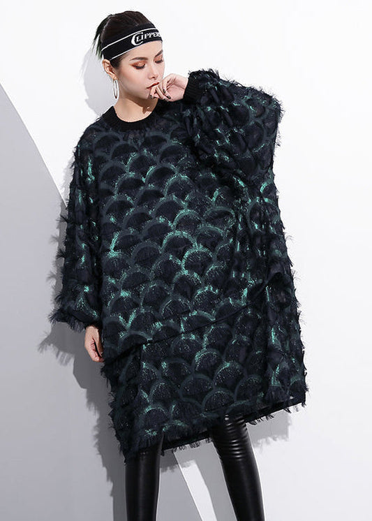 Baggy Herbst Plus Size Kleider Spitze Langarm Casual O Hals Baggy Kleider