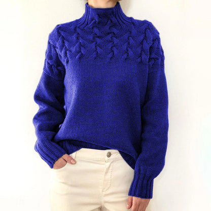 Jersey de cuello alto de punto cálido