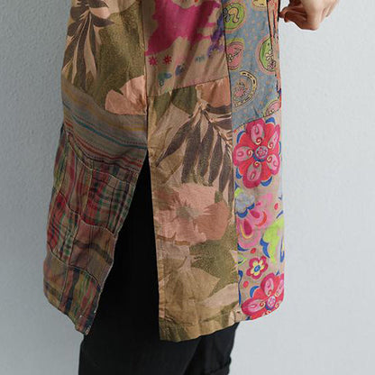 Boutique Sommer T-Shirt Casual Kurzarm Sommer Casual Blumenschlitz Lange Tops