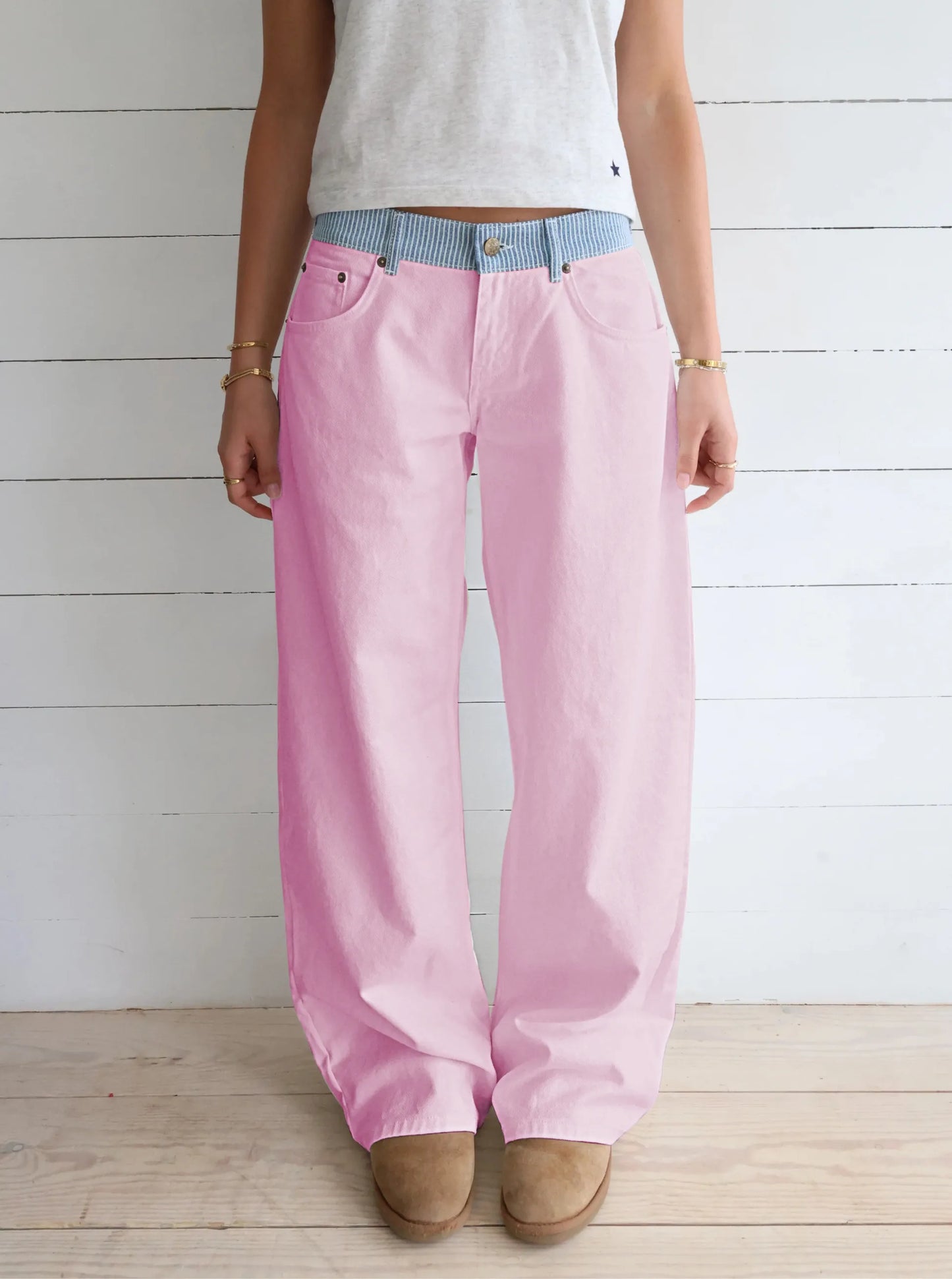 🔥Adjustable Wide Leg Jeans