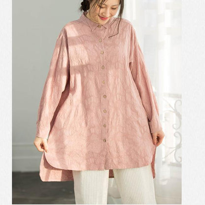 DIY Jacquard-Baumwollkleidung für Frauen, angepasste Tutorials, rosa Boxtops