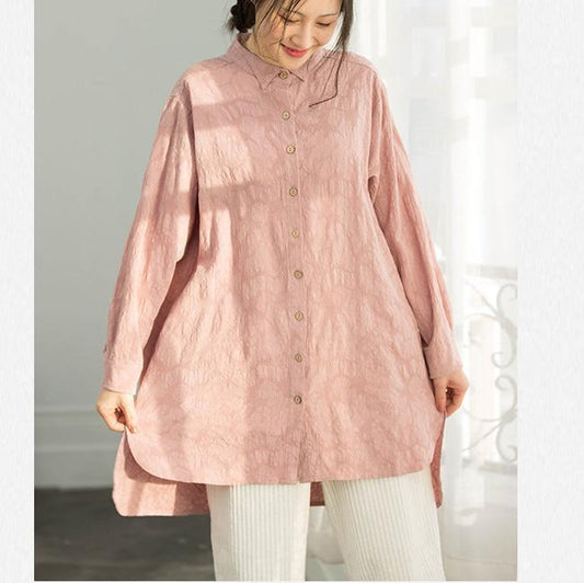 DIY Jacquard-Baumwollkleidung für Frauen, angepasste Tutorials, rosa Boxtops