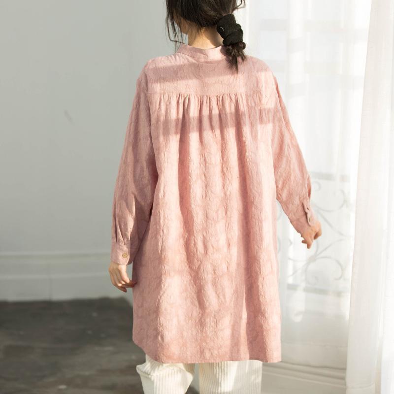 DIY Jacquard-Baumwollkleidung für Frauen, angepasste Tutorials, rosa Boxtops