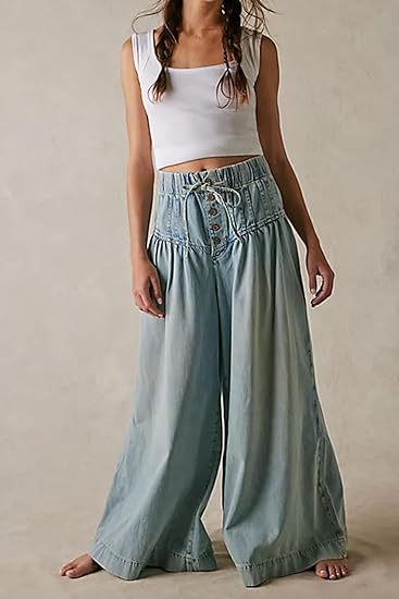 Loose Fit Wide-Leg Jeans