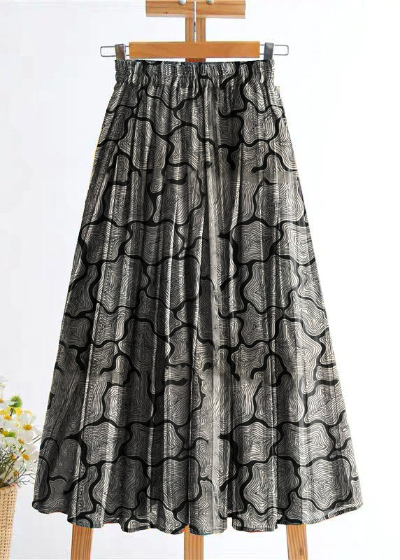 Einzigartige Regenbogen elastische taille Gestreiften Rock Frühling