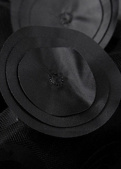 Mode Schwarz dot Patchwork Tüll Röcke Frühling