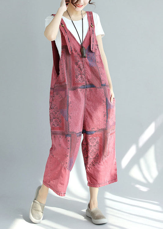lockerer Mulberry Taschen Print Jumpsuit Frühling