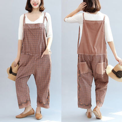 Neue herbst baumwolle patchwork prink hosen oversize overall hosen
