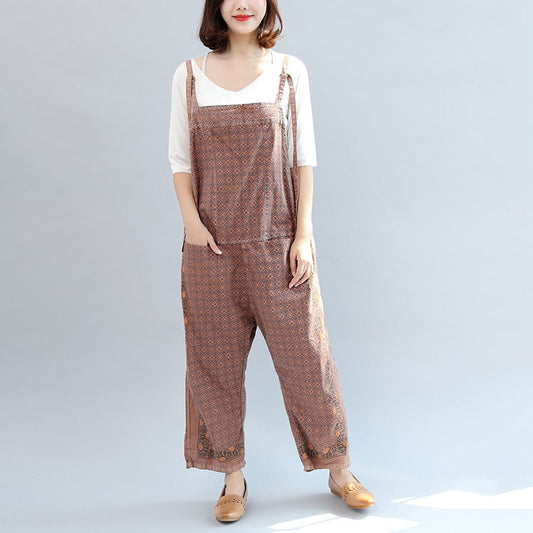 Neue herbst baumwolle patchwork prink hosen oversize overall hosen
