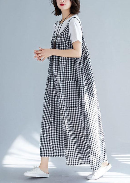 new high waist wide leg pants loose wild casual Strap pants - SooLinen