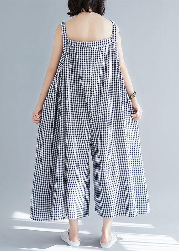 new high waist wide leg pants loose wild casual Strap pants - SooLinen