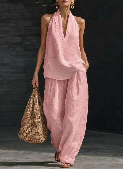 Minimalist Linen Two-Piece Set