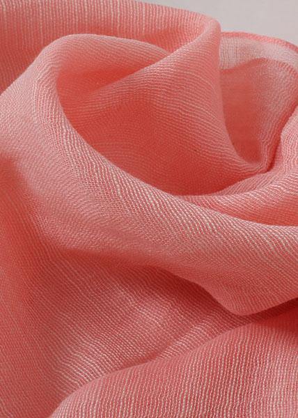 pink sunscreen cotton blended scarf double color fall scarves - SooLinen