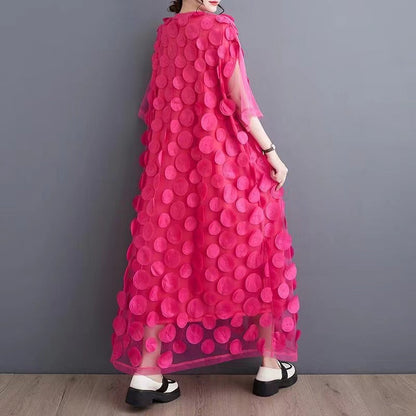 Schwarze Tüll Partykleider O-Ausschnitt Asymmetrische Halbarm