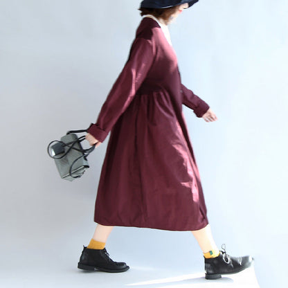 lila lässige Patchwork-Strickjacken aus Seide und Baumwolle, Oversize, lange Ärmel, lange Oberbekleidung