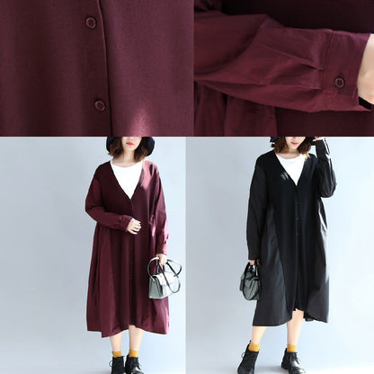 lila lässige Patchwork-Strickjacken aus Seide und Baumwolle, Oversize, lange Ärmel, lange Oberbekleidung