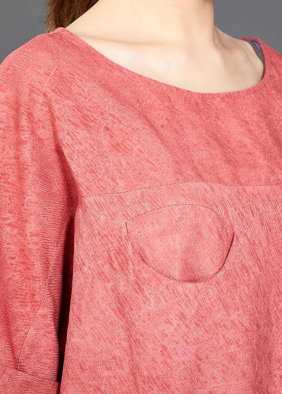 red cotton jumpsuit pants Omychic Solid Color Casual Loose Comfortable Jumpsuit - SooLinen