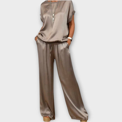 Luxe Satin Two-Piece Set