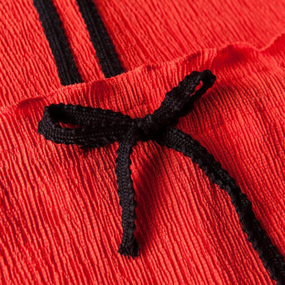 stylische Midi-Baumwollkleider Locker sitzendes graues Damen-Sommerkleid mit Rüschen und Schleife