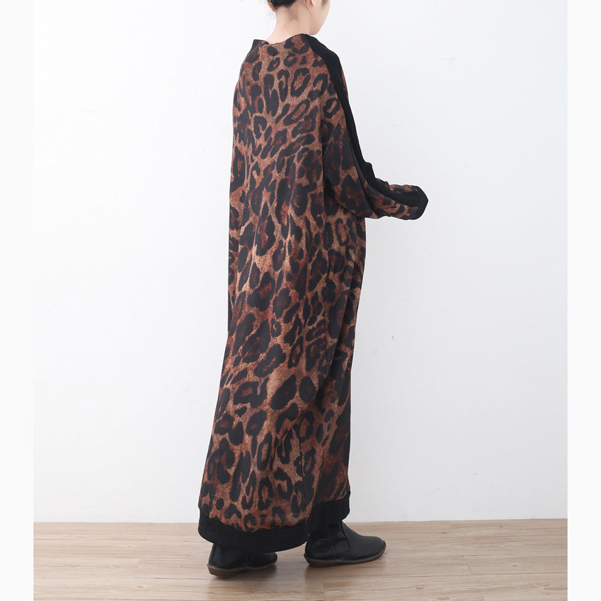 stilvolle Schokoladen-Langpullover Herbstmode Patchwork Pullover Pullover 2018 High Neck Herbstkleider