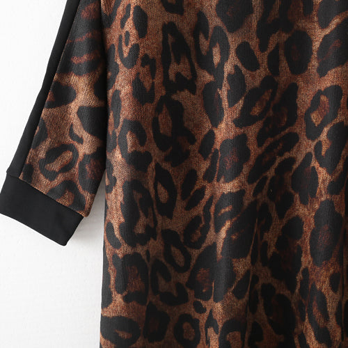 stilvolle Schokoladen-Langpullover Herbstmode Patchwork Pullover Pullover 2018 High Neck Herbstkleider