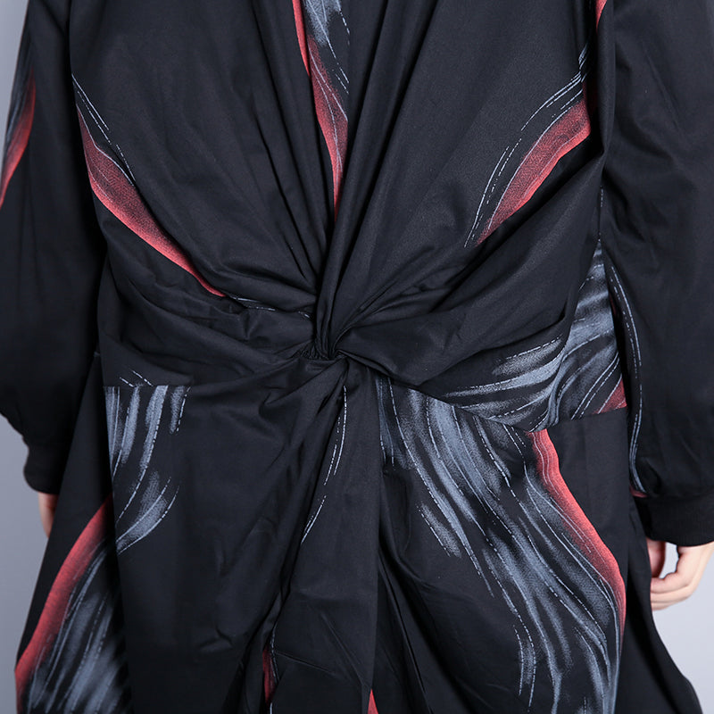 feiner armeegrüner Mantel in Übergröße mit Stehkragen, langer Mantel, neuer, taillierter Baggy-Trenchcoat