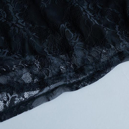 Vintage Baumwollkleid plus Größe Schnürung Sommer Kurzarm Casual Fake Zweiteiliges schwarzes Kleid