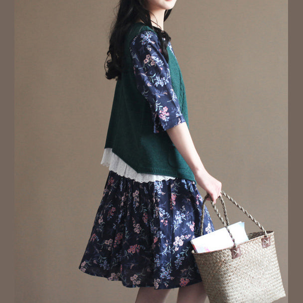 Warme schwärzlich grün stricken pullover plus größe kleidung gestrickte tops Neue Weste