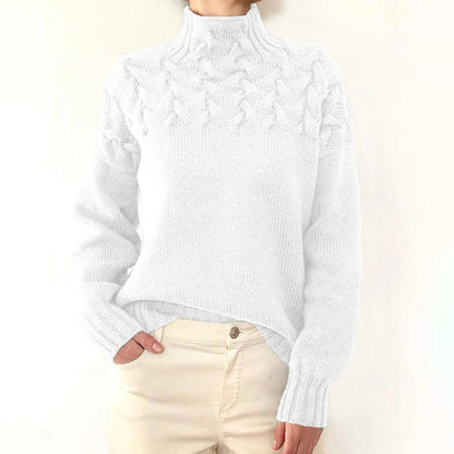 Jersey de cuello alto de punto cálido