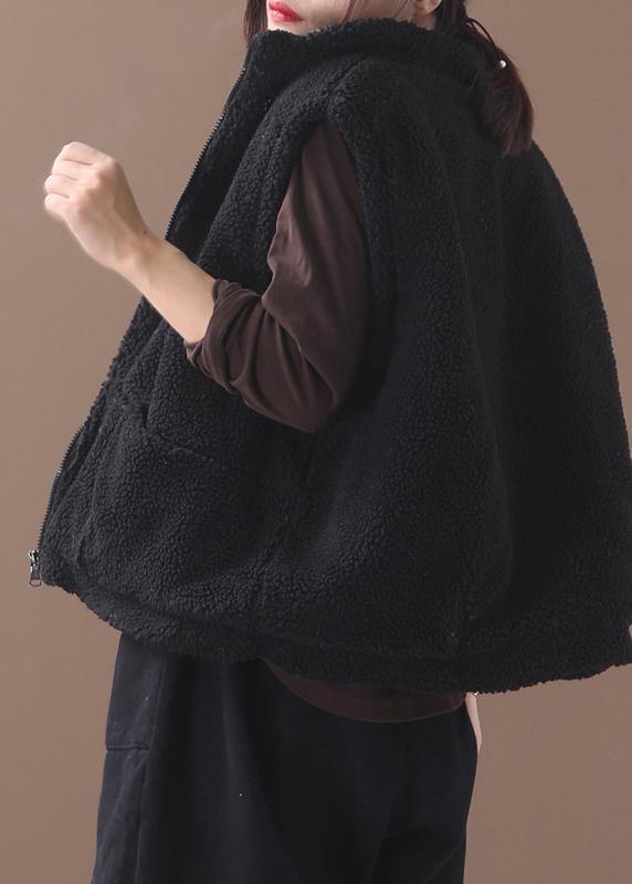 women oversized down jacket winter coats black sleeveless for women coat - SooLinen