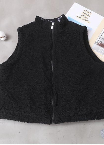 women oversized down jacket winter coats black sleeveless for women coat - SooLinen