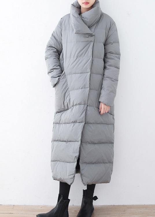women silver down jacket woman casual v neck winter jacket thick warm fine overcoat - SooLinen