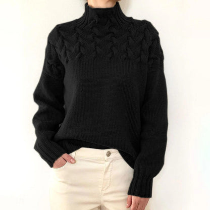 Jersey de cuello alto de punto cálido